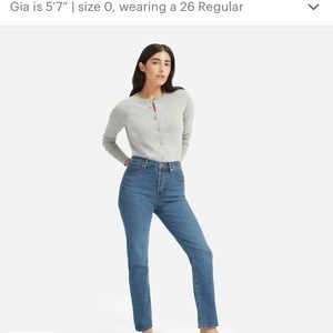 Everlane Authentic Stretch High-Rise Cigarette jean